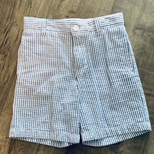 J. Khaki Boys Blue & White Seersucker Shorts Sz 4T
